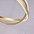 Pendente Led Euni Odi 80cm 77w Branco Quente 3000k Dourado Fosco - Nordecor - Imagem 3