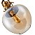 Pendente Tion Ape E27 Ouro Fosco Preto e Âmbar - Nordecor - Imagem 4
