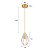 Pendente Nitt E14 Ouro Fosco - Nordecor - Imagem 4