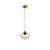 Pendente Ollin 25cm E27 Dourado - Nordecor - Imagem 1