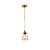 Pendente Ollin 25cm E27 Dourado - Nordecor - Imagem 2