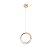 Pendente Led Woni 5W Branco Quente 3000K Dourado - Nordecor - Imagem 1