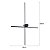 Arandela LED Nien 60+80cm 22W Branco Quente 3000K Preto - Nordecor - Imagem 3