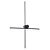 Arandela LED Nien 40+60cm 20W Branco Quente 3000K Preto - Nordecor - Imagem 1