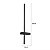 Arandela LED Luvi 60cm 12W Branco Quente 3000K Preto - Nordecor - Imagem 4