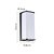 Arandela LED Elion GRA IP65 c/20cm 10W Branco Quente 3000K Preto - Nordecor - Imagem 3