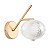 Arandela LED Luse 7W Branco Quente 3000K Ouro Champagne - Nordecor - Imagem 1