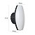 Arandela LED Pako Oval IP65 2W+5W Branco Quente 3000K Preto - Nordecor - Imagem 7
