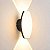 Arandela LED Pako Oval IP65 2W+5W Branco Quente 3000K Preto - Nordecor - Imagem 3