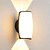 Arandela LED Pako Quad. IP65 2W+5W Branco Quente 3000K Preto - Nordecor - Imagem 3