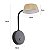 Arandela LED Zavi 7W Branco Quente 3000K Ouro Fosco e Preto - Nordecor - Imagem 7