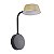 Arandela LED Zavi 7W Branco Quente 3000K Ouro Fosco e Preto - Nordecor - Imagem 1
