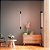 Arandela Led Lina Com 60cm 9W Branco Quente 3000K Preto - Nordecor - Imagem 2