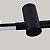 Arandela Led Lina Com 60cm 9W Branco Quente 3000K Preto - Nordecor - Imagem 4
