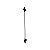 Arandela Led Lina Com 60cm 9W Branco Quente 3000K Preto - Nordecor - Imagem 1