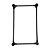 Arandela Led Lina Ret 30*60cm 24W Branco Quente 3000K Preto - Nordecor - Imagem 1