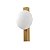 Arandela Led Visa 6W Branco Quente 3000K Dourado - Nordecor - Imagem 1