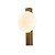 Arandela Led Visa 6W Branco Quente 3000K Dourado - Nordecor - Imagem 3