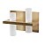 Arandela Led Lomme 2 Mod 12W Branco Quente 3000K Dourado Fosco - Nordecor - Imagem 1
