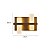 Arandela Led Lomme 2 Mod 12W Branco Quente 3000K Dourado Fosco - Nordecor - Imagem 6