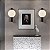 Arandela Led Visa 6W Branco Quente 3000K Preto - Nordecor - Imagem 2