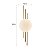 Arandela Led Cami 6W Branco Quente 3000K Dourado - Nordecor - Imagem 6