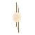 Arandela Led Cami 6W Branco Quente 3000K Dourado - Nordecor - Imagem 2