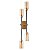 Arandela Tosh Duo 4x G9 Dourado Fosco e Preto - Nordecor - Imagem 1
