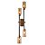 Arandela Tosh Duo 4x G9 Dourado Fosco e Preto - Nordecor - Imagem 2