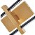 Arandela Tosh Duo 4x G9 Dourado Fosco e Preto - Nordecor - Imagem 3