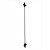 Arandela Led Lina Com 1m 13W Branco Quente 3000K Preto - Nordecor - Imagem 1