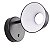Arandela LED Zavi On 7W Branco Quente 3000K Ouro Preto - Nordecor - Imagem 5