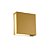 Arandela LED Wadra 8W Branco Quente 3000K Dourado Fosco - Nordecor - Imagem 3