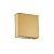 Arandela LED Wadra 8W Branco Quente 3000K Dourado Fosco - Nordecor - Imagem 1