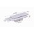 Arandela LED Wolle Quadrado IP20 10W Branco Quente 3000K Branco - Nordecor - Imagem 5