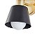 Arandela Petti On E27 14cm Dourado Fosco e Preto - Nordecor - Imagem 4