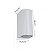 Arandela Tibbe IP65 2x MR16 Branco - Nordecor - Imagem 3