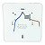 Balizador LED Laya 3W Branco Quente 3000K Branco - Nordecor - Imagem 2