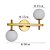 Arandela Romai 2x G9 12cm Dourado - Nordecor - Imagem 3
