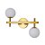 Arandela Romai 2x G9 12cm Dourado - Nordecor - Imagem 1