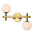 Arandela Romai 2x G9 12cm Dourado - Nordecor - Imagem 2