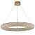 Pendente Led Jou Cir 80cm 60W Branco Quente 3000K Dourado Brilho - Nordecor - Imagem 1