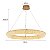 Pendente Led Jou Cir 80cm 60W Branco Quente 3000K Dourado Brilho - Nordecor - Imagem 5