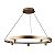 Pendente LED Lilla 80 cm com 3m 5x 3W+37W Branco Quente 3000K Ouro Fosco - Nordecor - Imagem 1