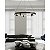 Pendente LED Lilla 80 cm com 3m 5x 3W +37W Branco Quente 3000K Preto - Nordecor - Imagem 2