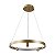 Pendente LED Lilla 60 cm com 3m 3x 3W 39W Branco Quente 3000K Ouro Fosco - Nordecor - Imagem 1