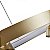 Pendente LED Lilla 60 cm com 3m 3x 3W 39W Branco Quente 3000K Ouro Fosco - Nordecor - Imagem 4