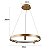 Pendente LED Lilla 60 cm com 3m 3x 3W 39W Branco Quente 3000K Ouro Fosco - Nordecor - Imagem 6