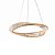 Pendente LED Cristal Lezie 60cm 49W Branco Quente 3000K Ouro Brilho - Nordecor - Imagem 3
