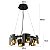 Pendente Bouze Cin 60 cm 6xG9 Preto e Fume - Nordecor - Imagem 5